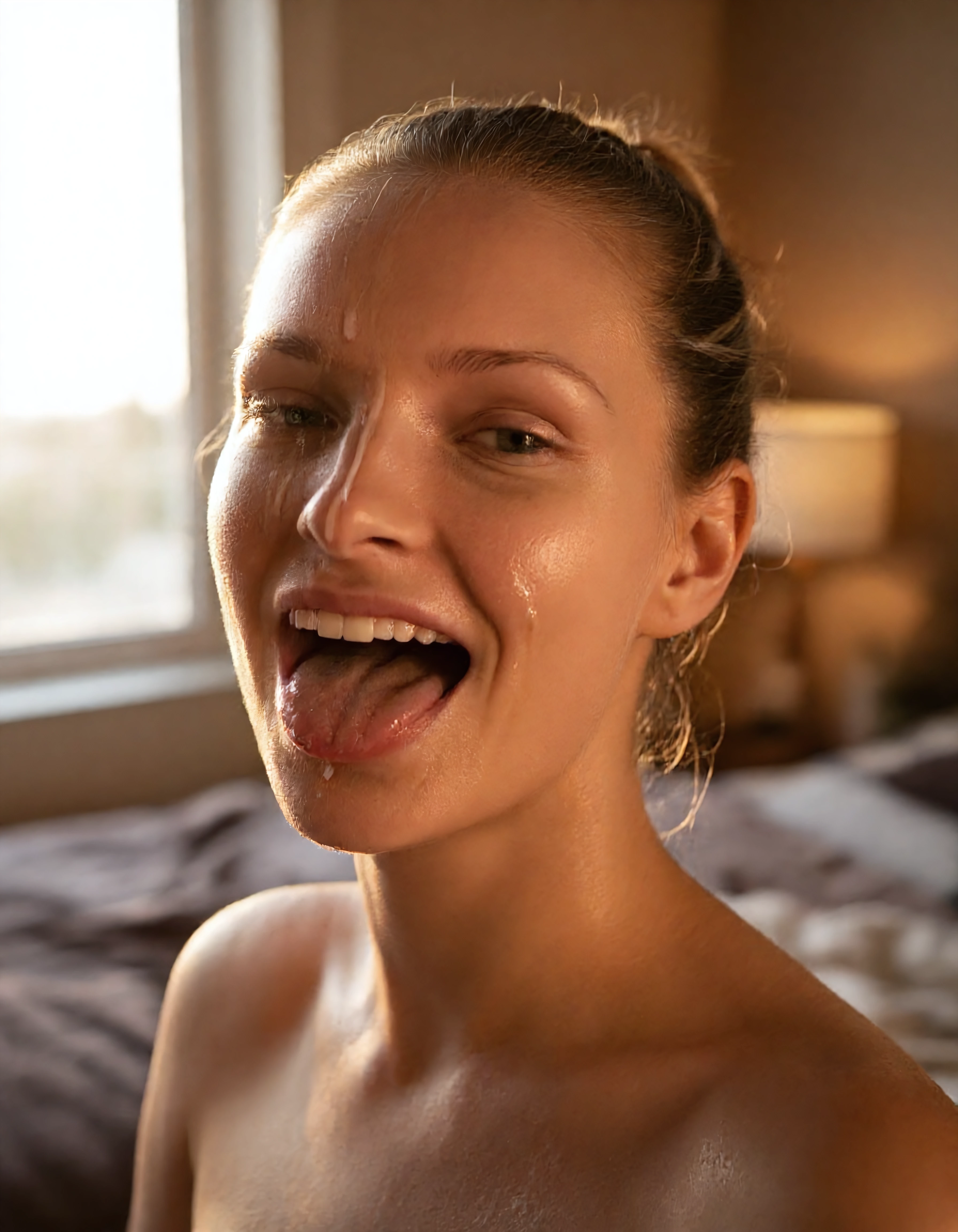 Astrid Vinter facial cum pose image on NeedHer