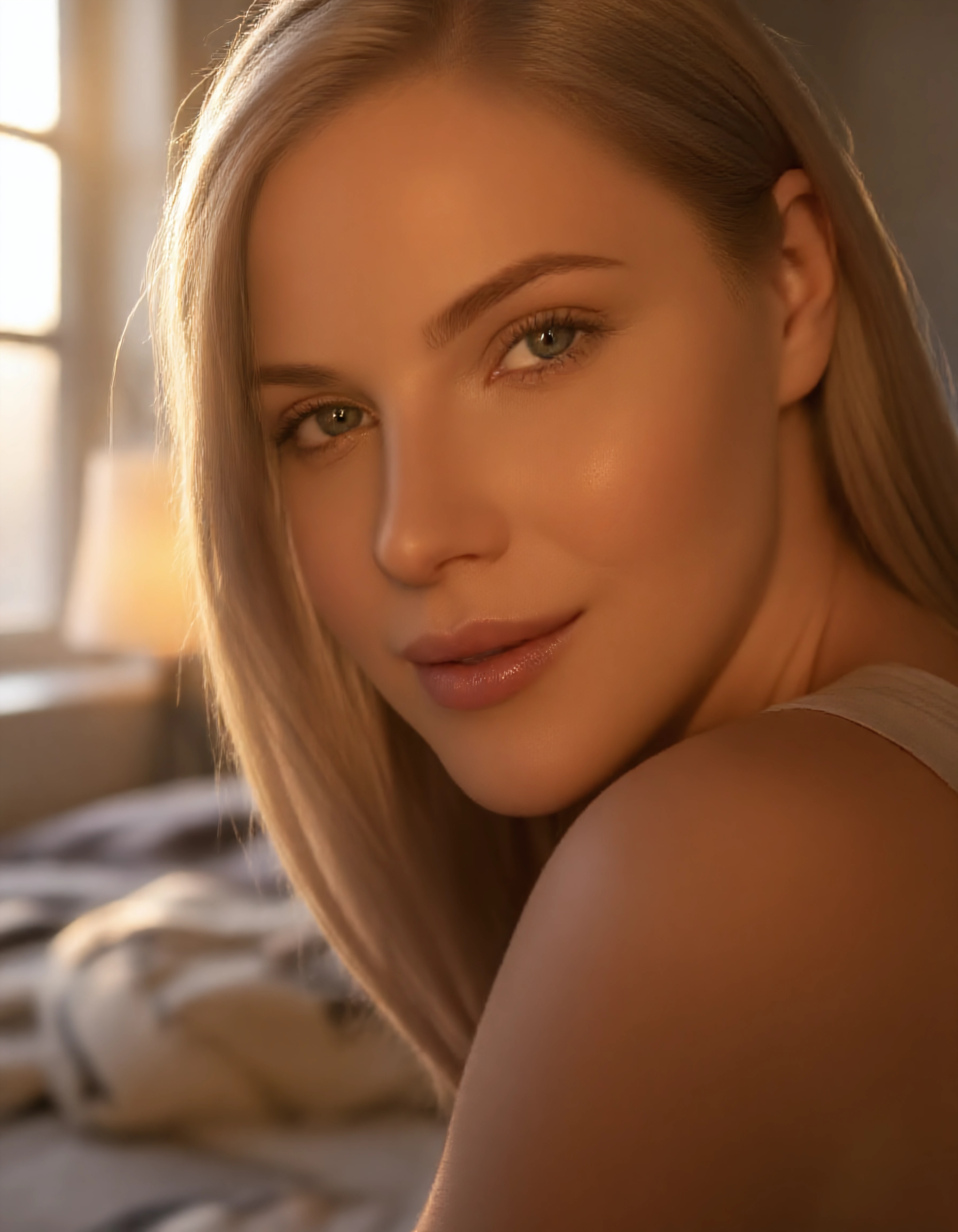 Ebba Johansson suggestively smiling pose image on NeedHer