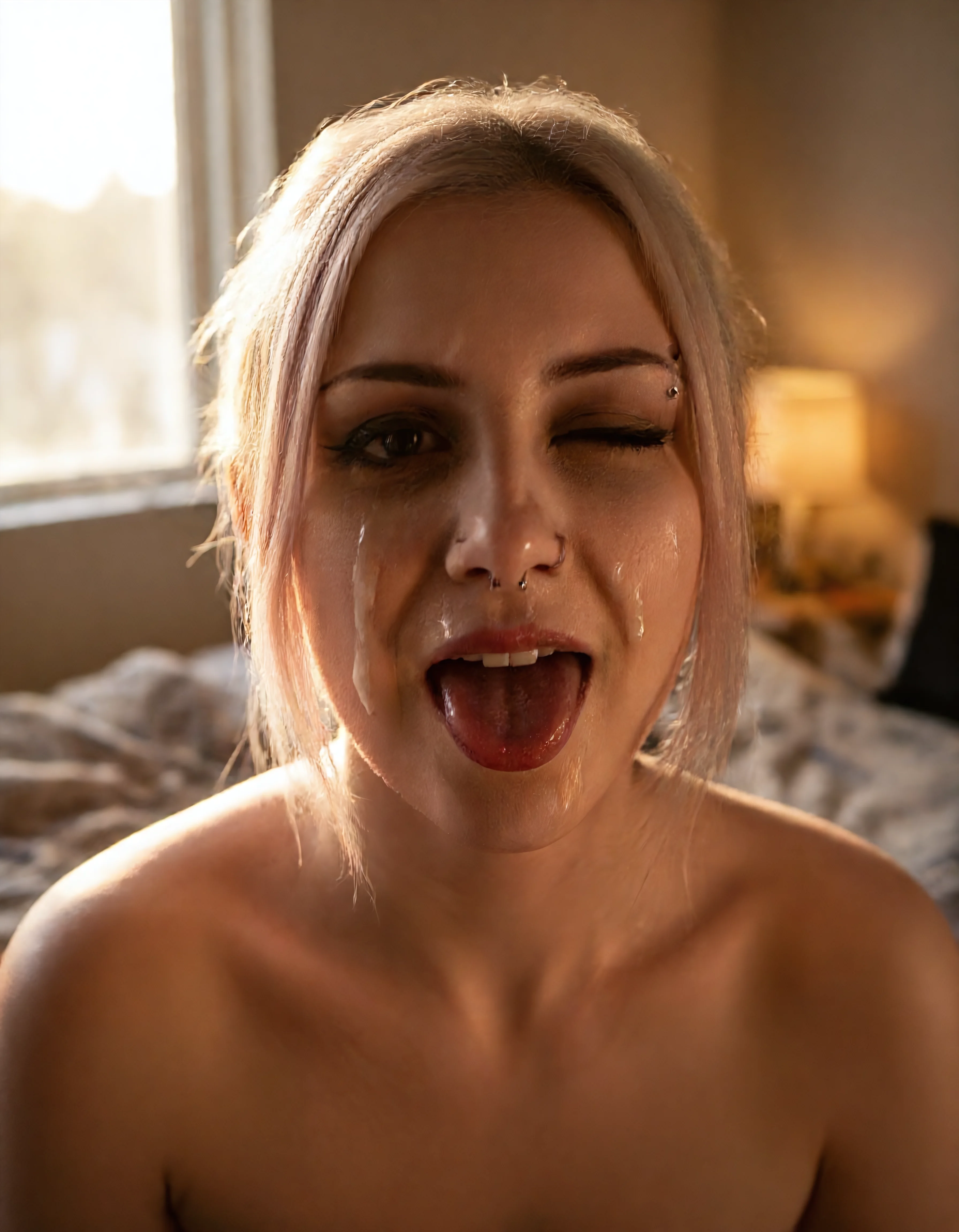 Eloise Fontaine facial cum image on NeedHer