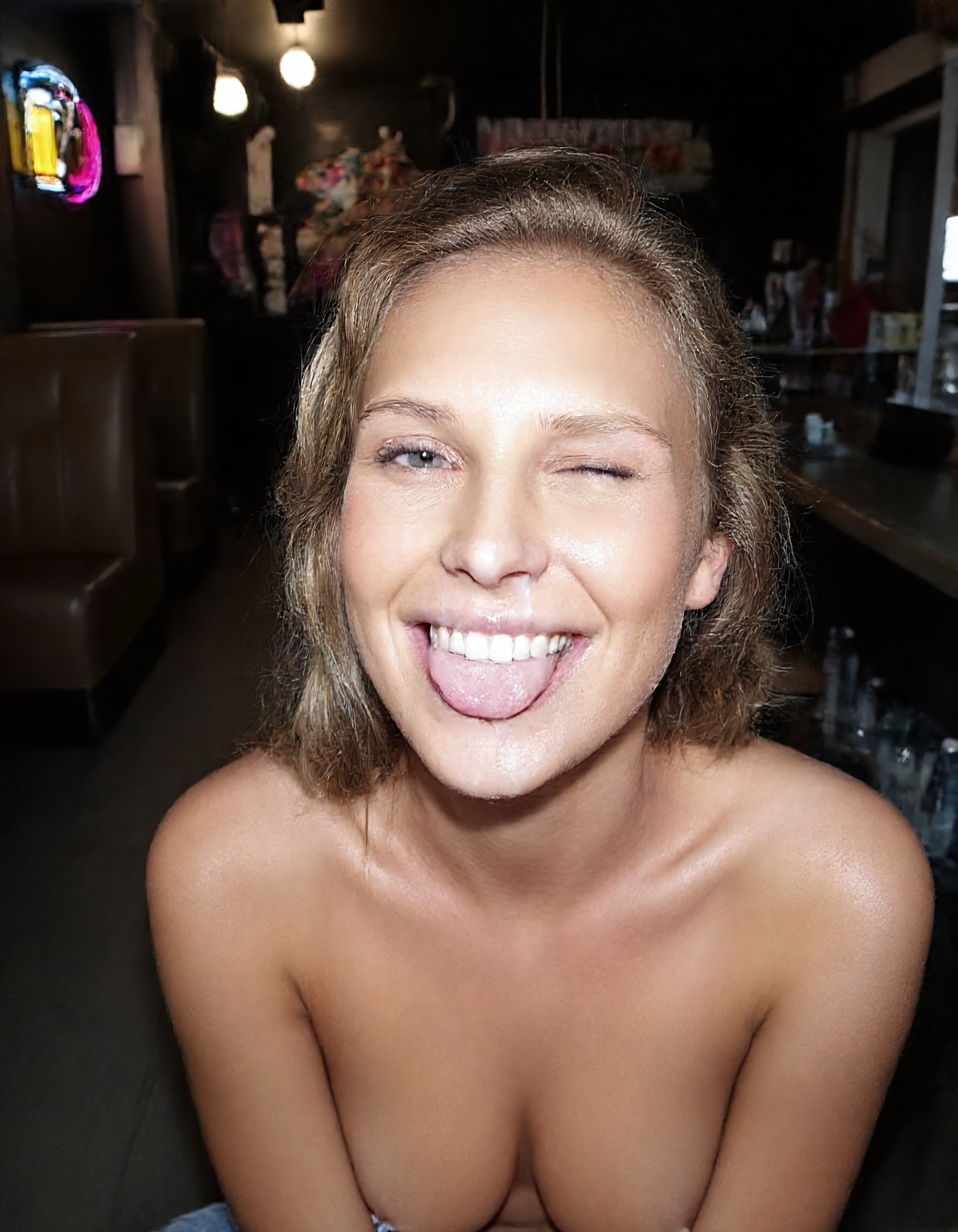 Tuva Strand facial cum image on NeedHer