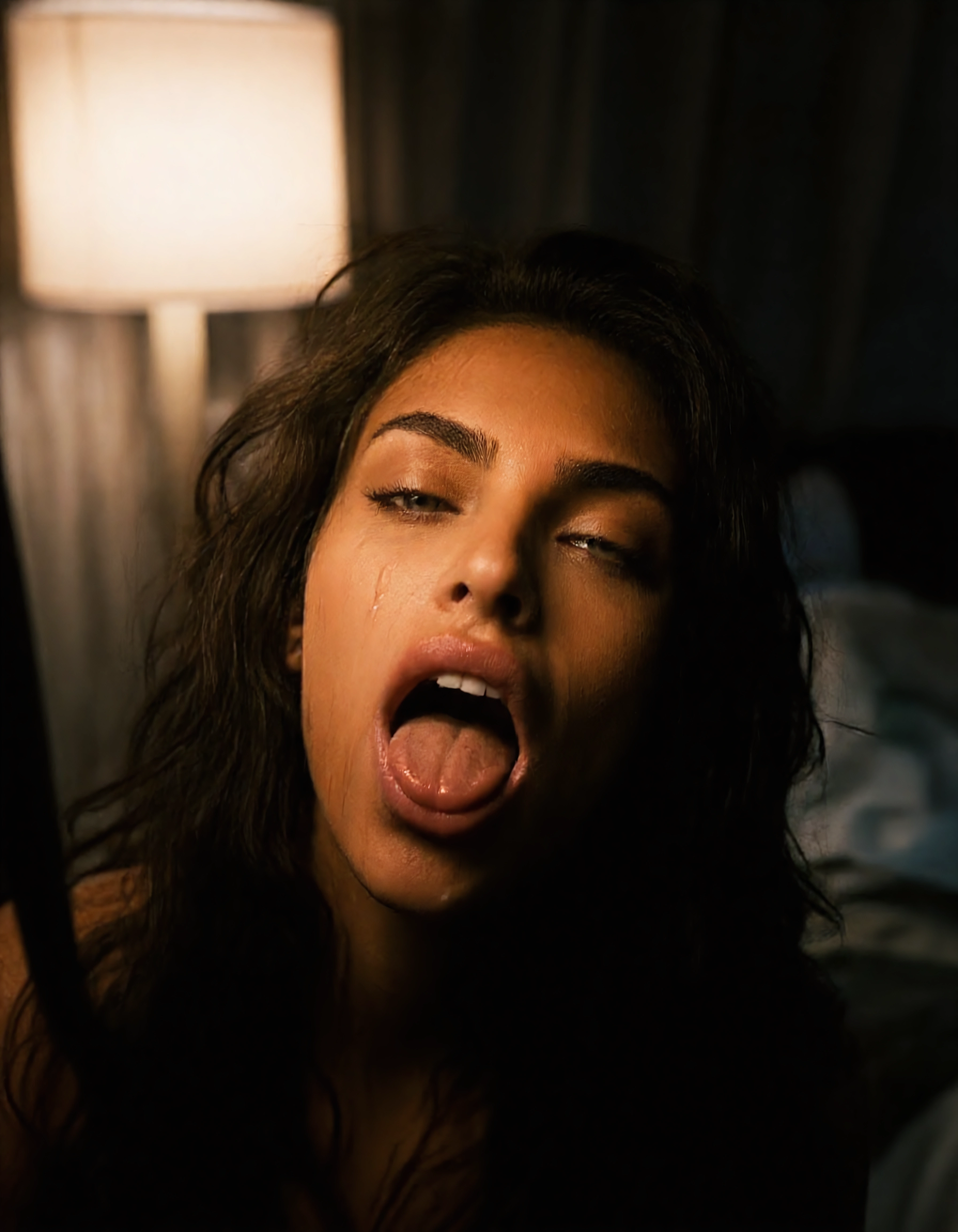 Adriana Velasco facial cum pose image on NeedHer