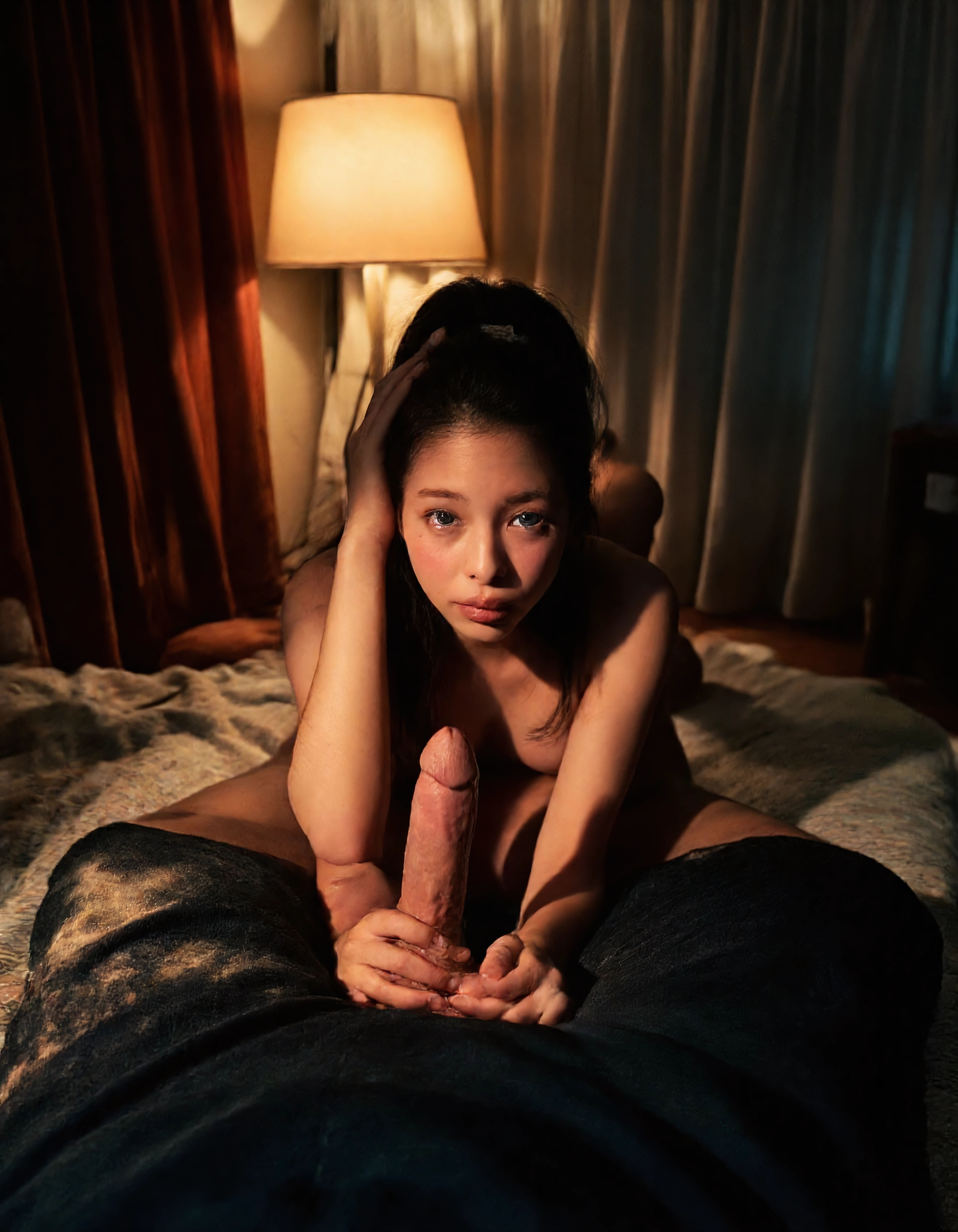 Haruka Ito blowjob kneeling image on NeedHer