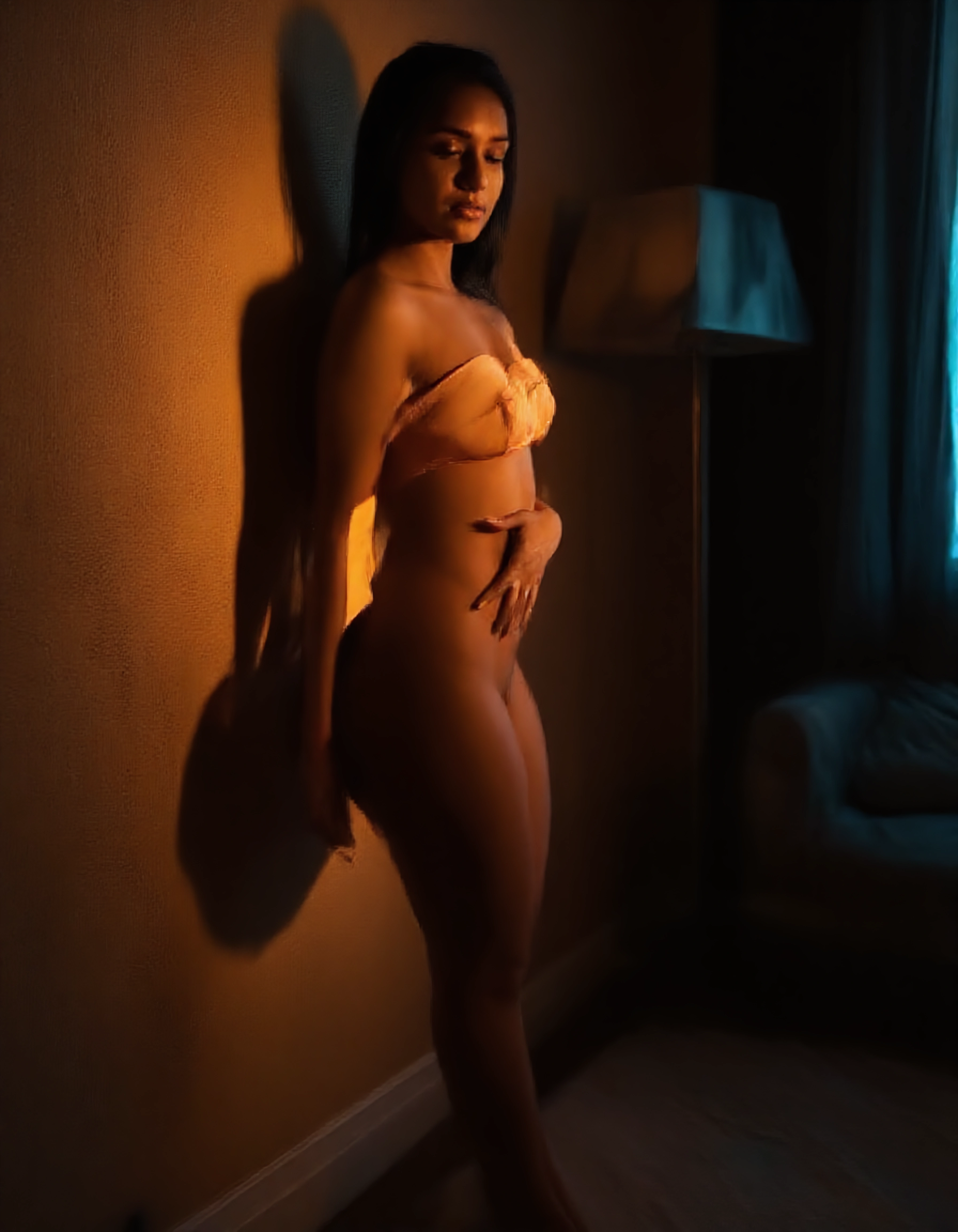 Raven Delacroix against wall image on NeedHer
