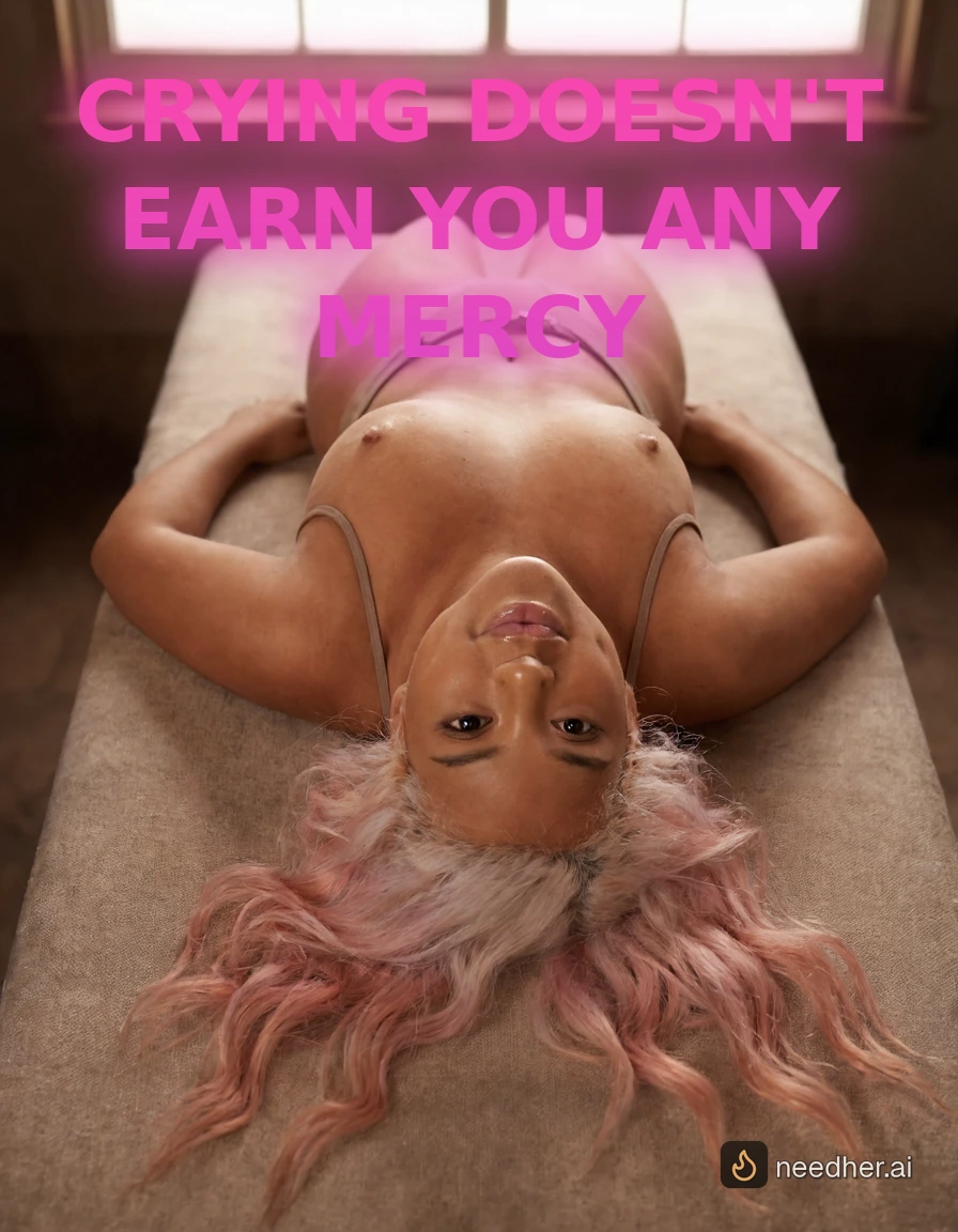 Luna Martinez caption denial and obedience 6 pose image on NeedHer