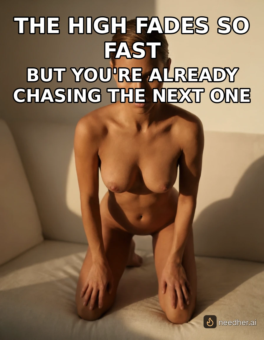 Ruby Chen-Morrison caption gooning addiction 1 pose image on NeedHer