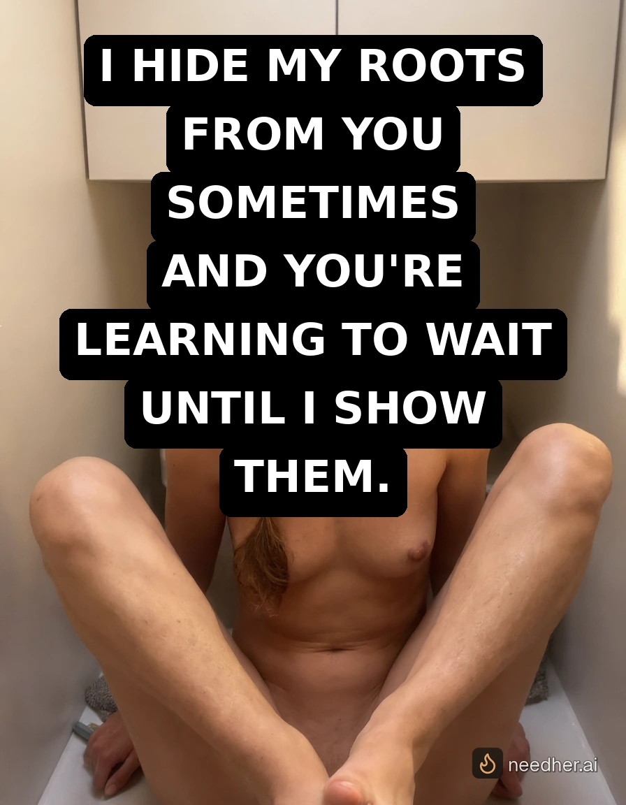 Willow Reed caption denial and obedience 5 pose image on NeedHer