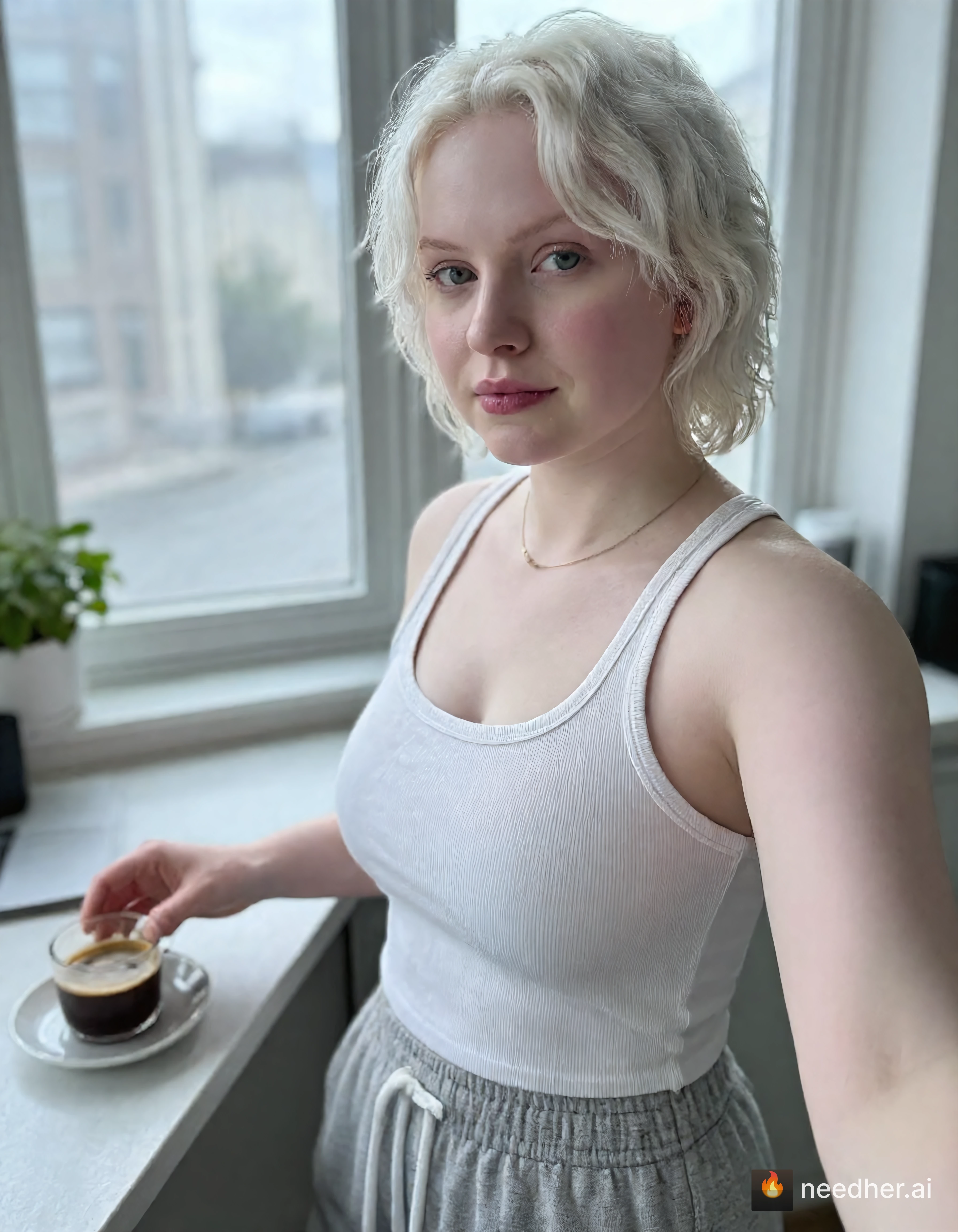 Chloe Whitfield life soft city day yzm19q 1 morning espresso pose image on NeedHer
