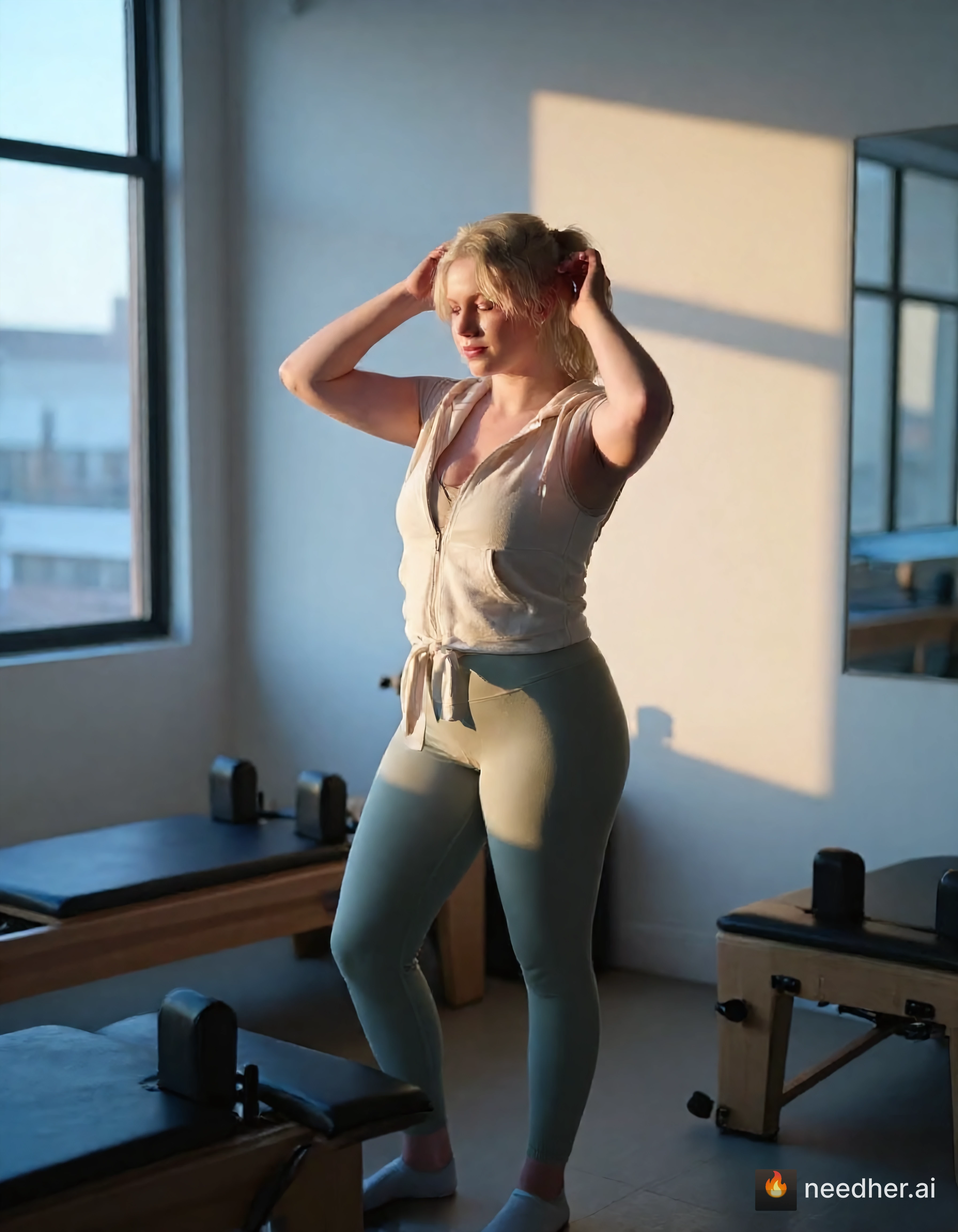 Chloe Whitfield life soft city day yzm19q 2 pilates studio pose image on NeedHer