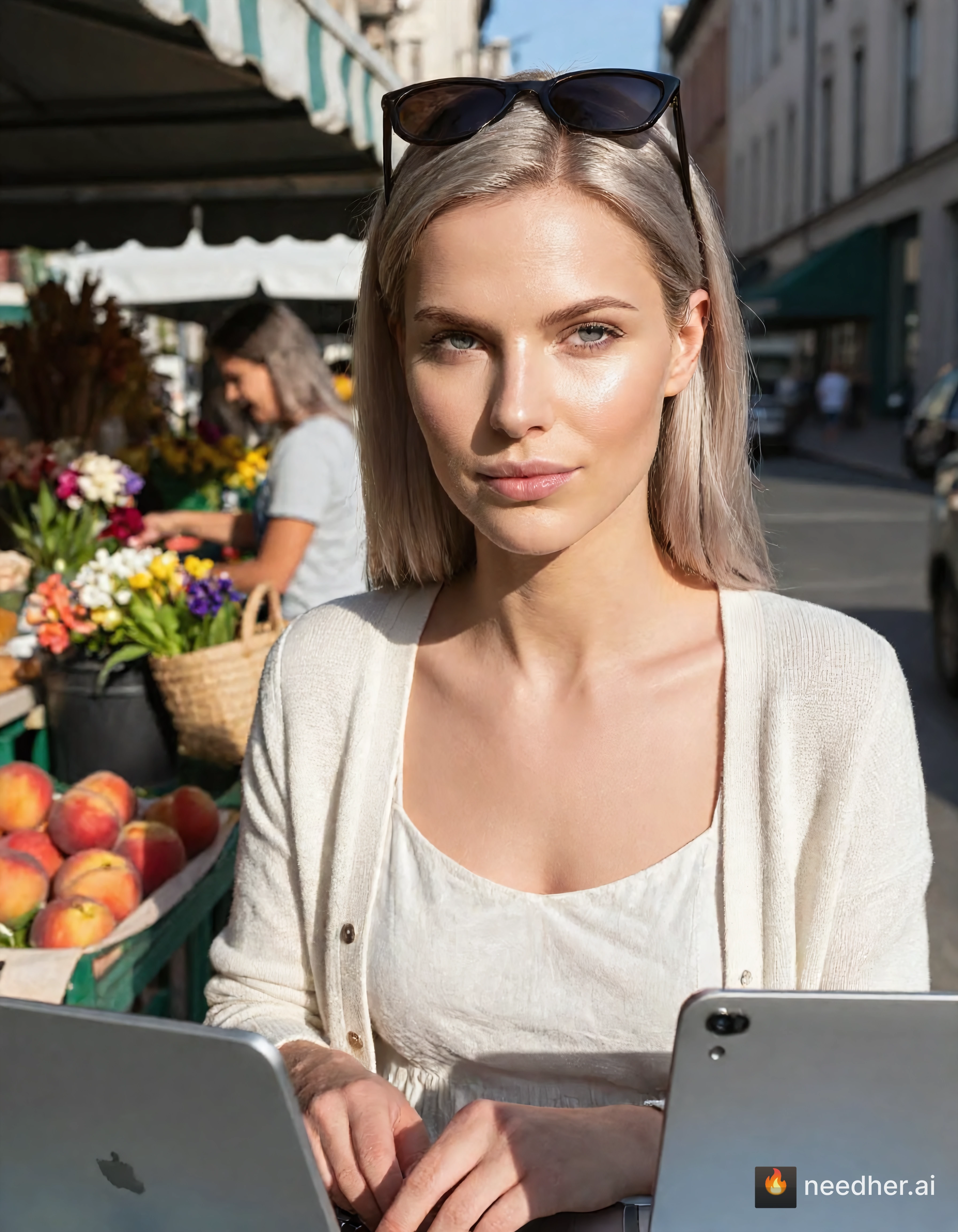 Ebba Johansson life wellness workflow c06z5p 3 farmers market pose image on NeedHer