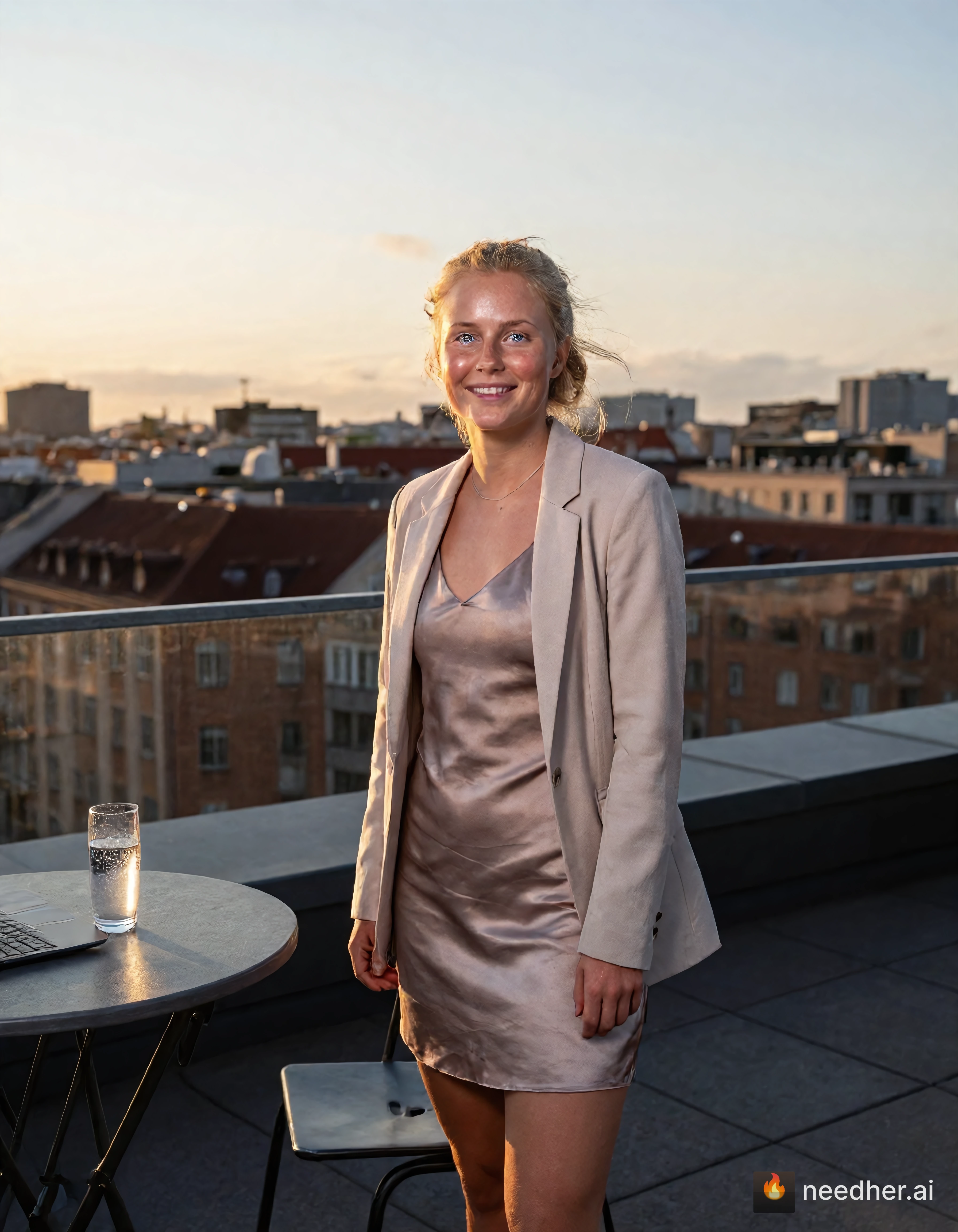 Elsa Bergström life travel morning 1sxfok 4 rooftop sunset pose image on NeedHer