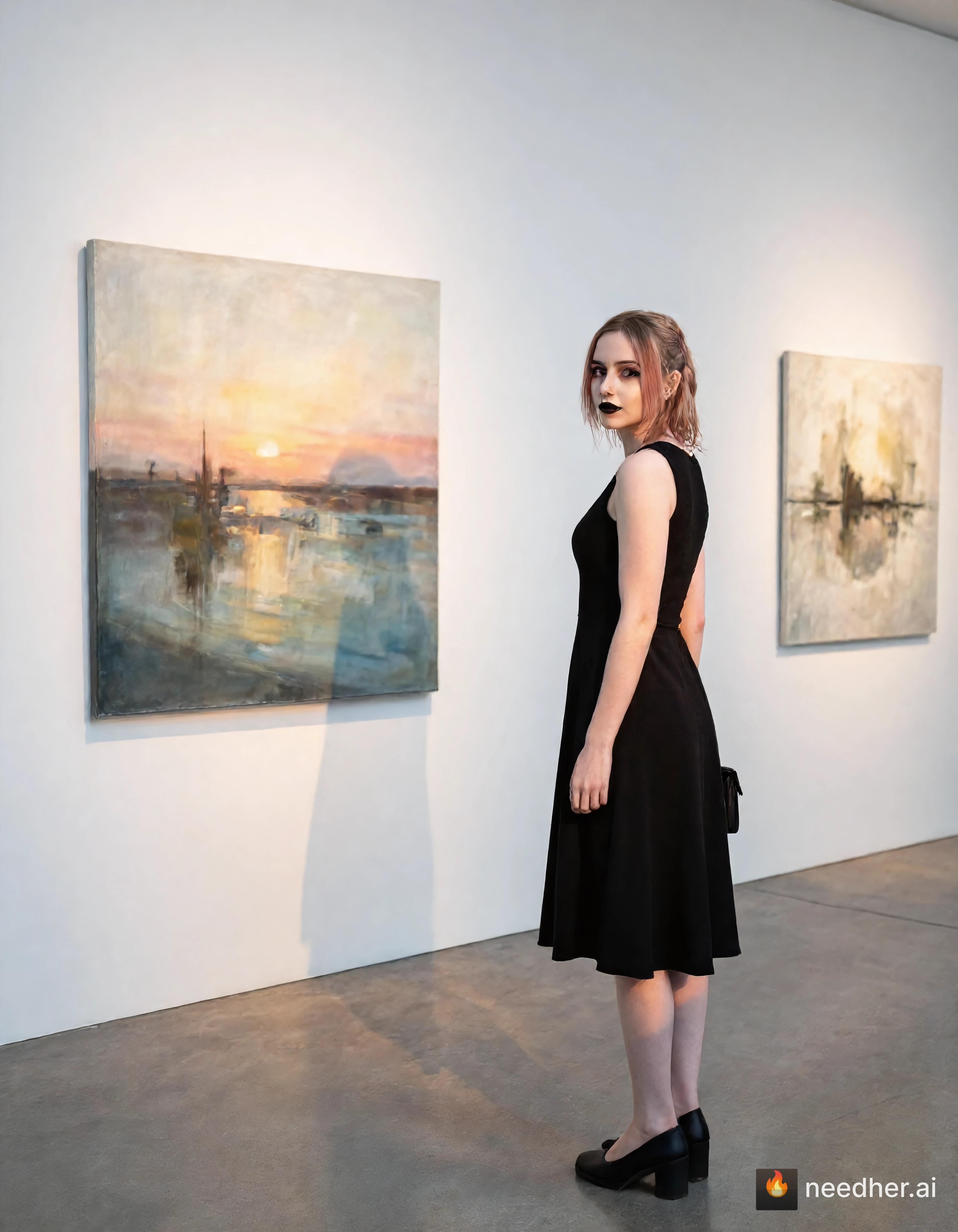 Eloise Fontaine life travel morning eqnvek 3 art gallery pose image on NeedHer