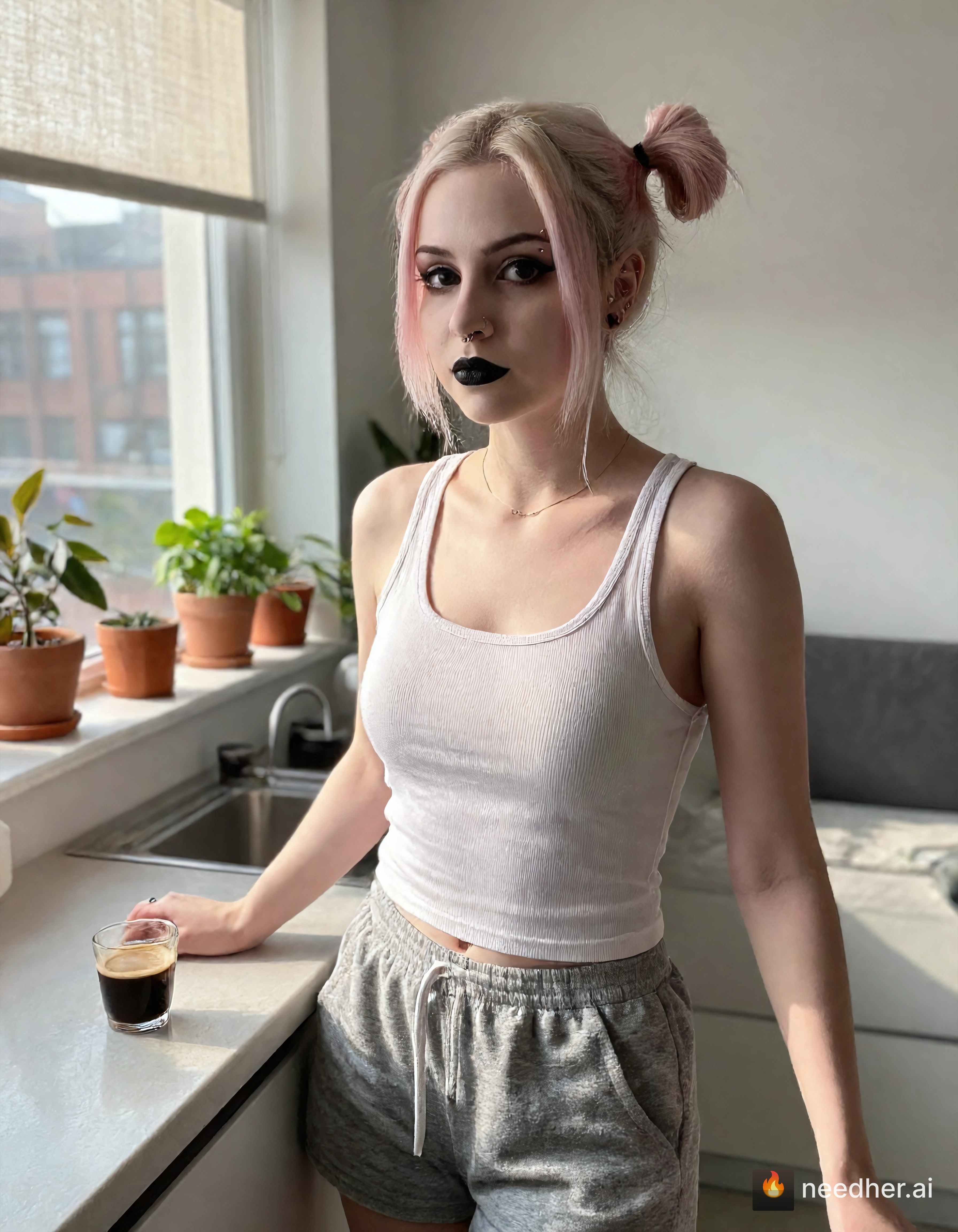 Eloise Fontaine life travel morning eqnvek 1 morning espresso pose image on NeedHer