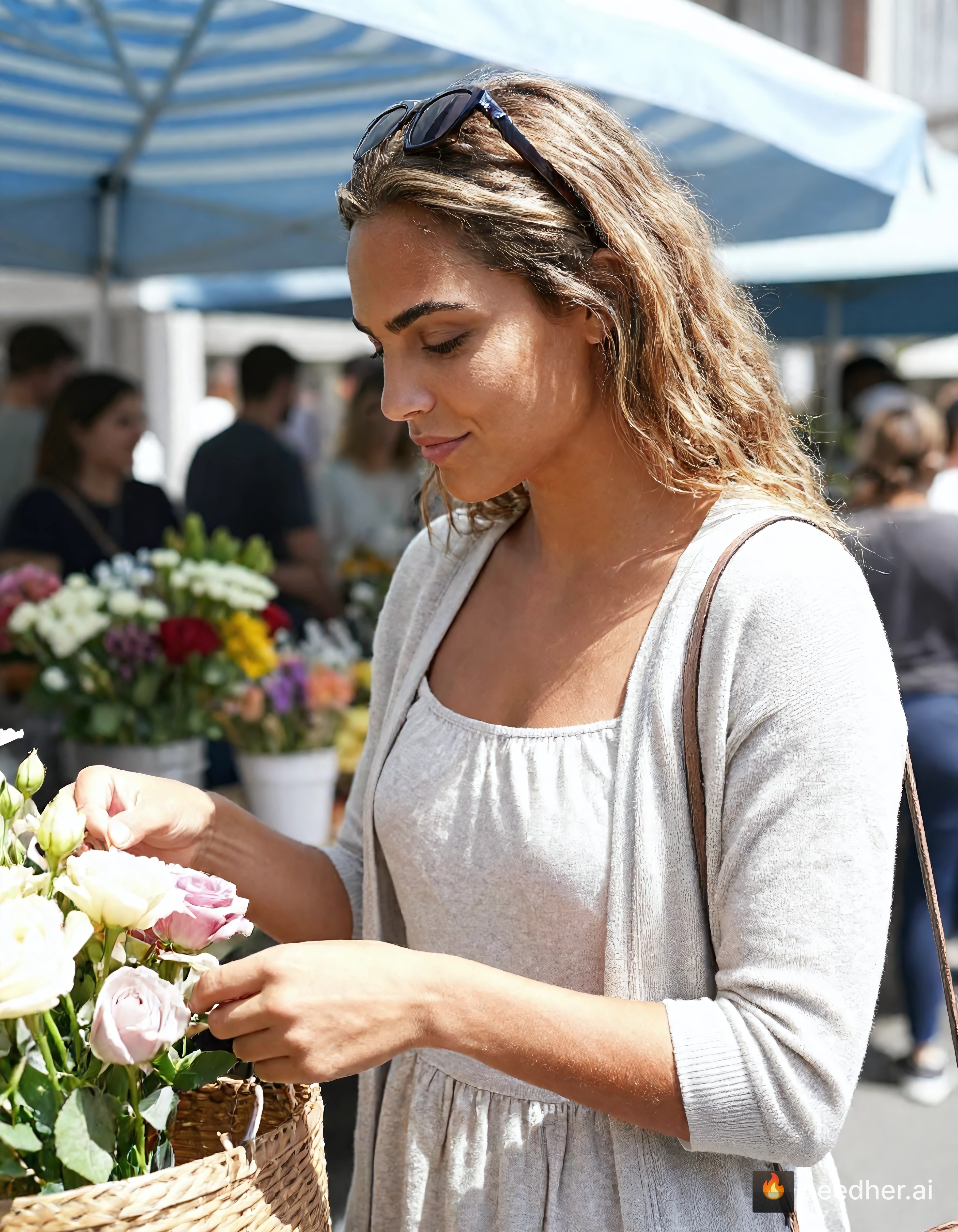 Elena Vasquez life weekend errands tvjmtr 2 farmers market pose image on NeedHer