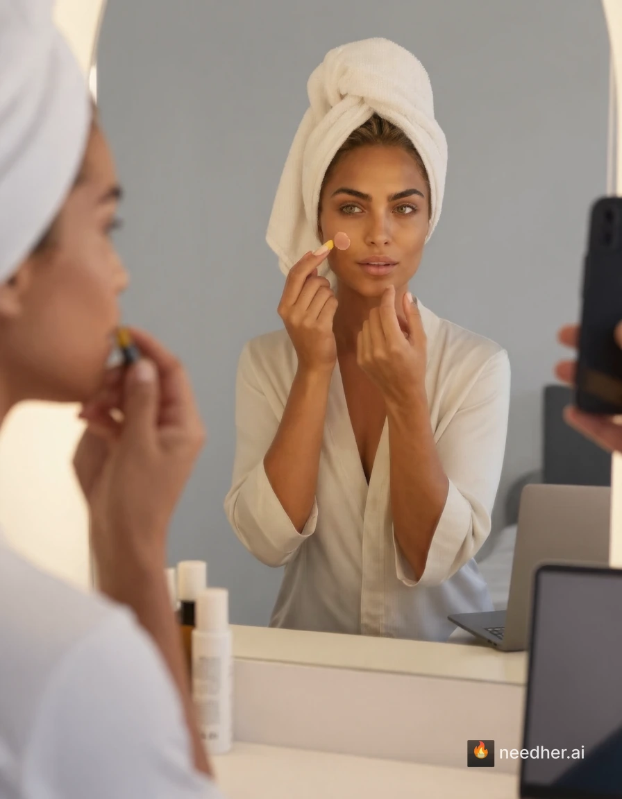 Elena Vasquez life wellness workflow 2026-06-21-w2 1j0j1pl 1 skincare mirror pose image on NeedHer