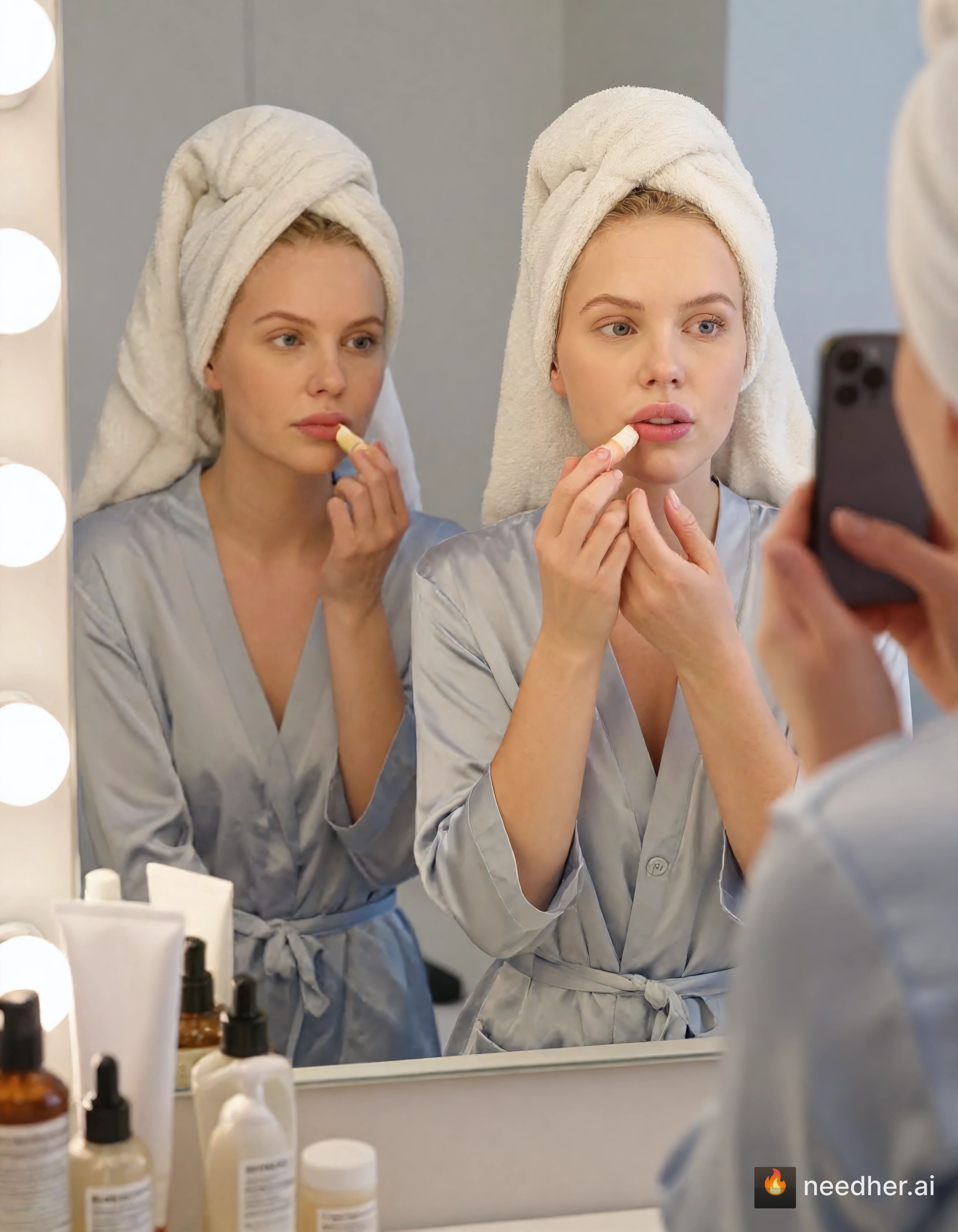 Linnea Svensson life weekend errands 2026-06-16-w2 es572r 1 skincare mirror pose image on NeedHer