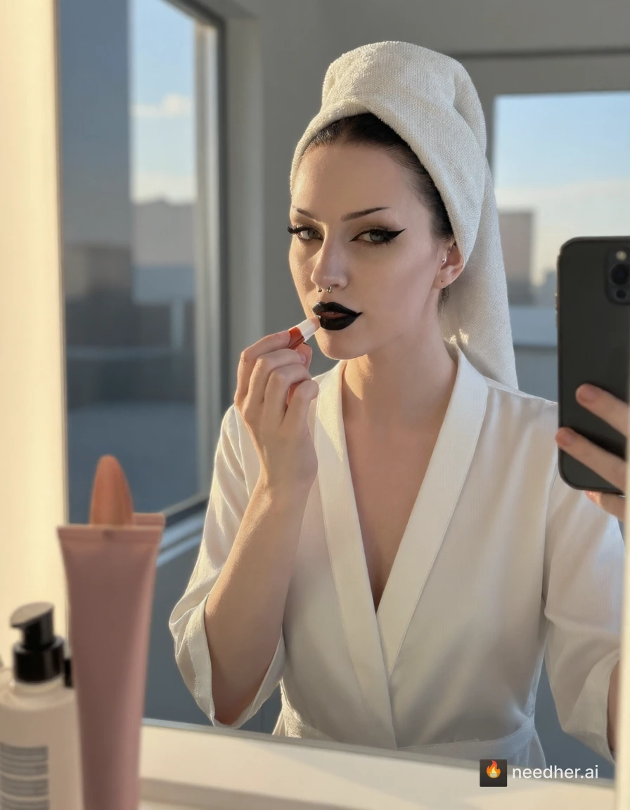 Violet Monroe life travel morning 2026-06-23-w0 1in6gbc 1 skincare mirror pose image on NeedHer