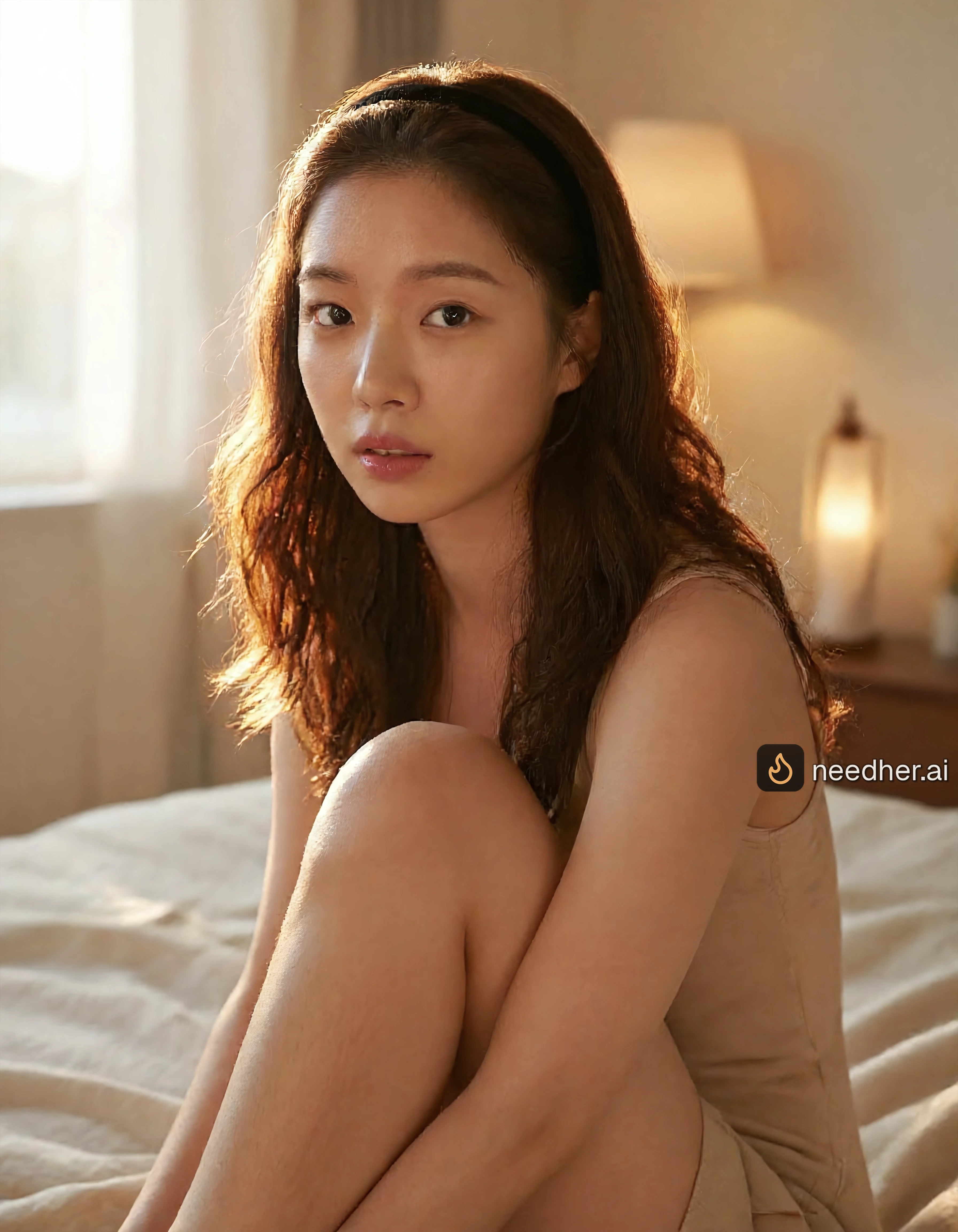 Nari Jeong sitting suggestive image on NeedHer