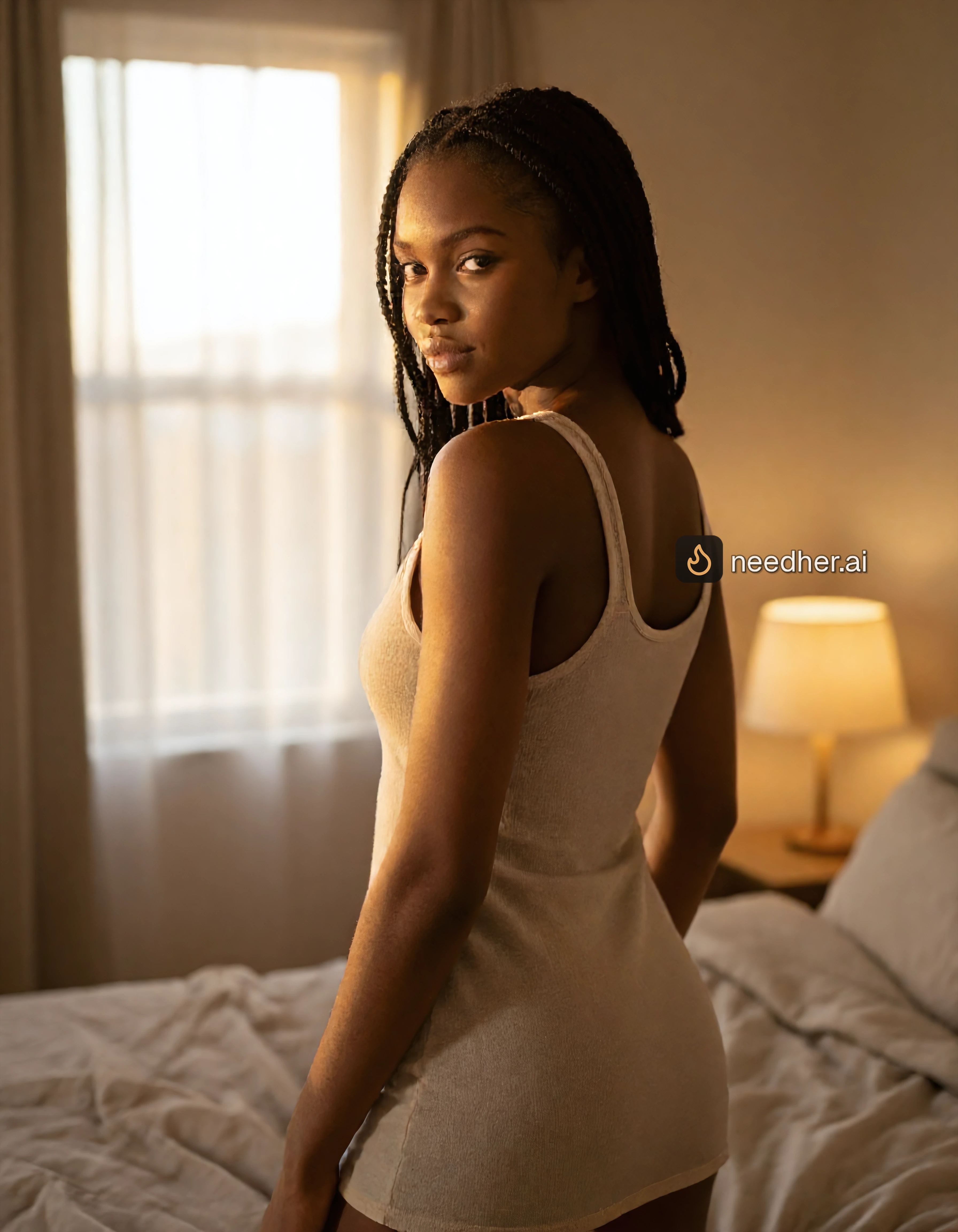 Zara Mbeki looking back image on NeedHer