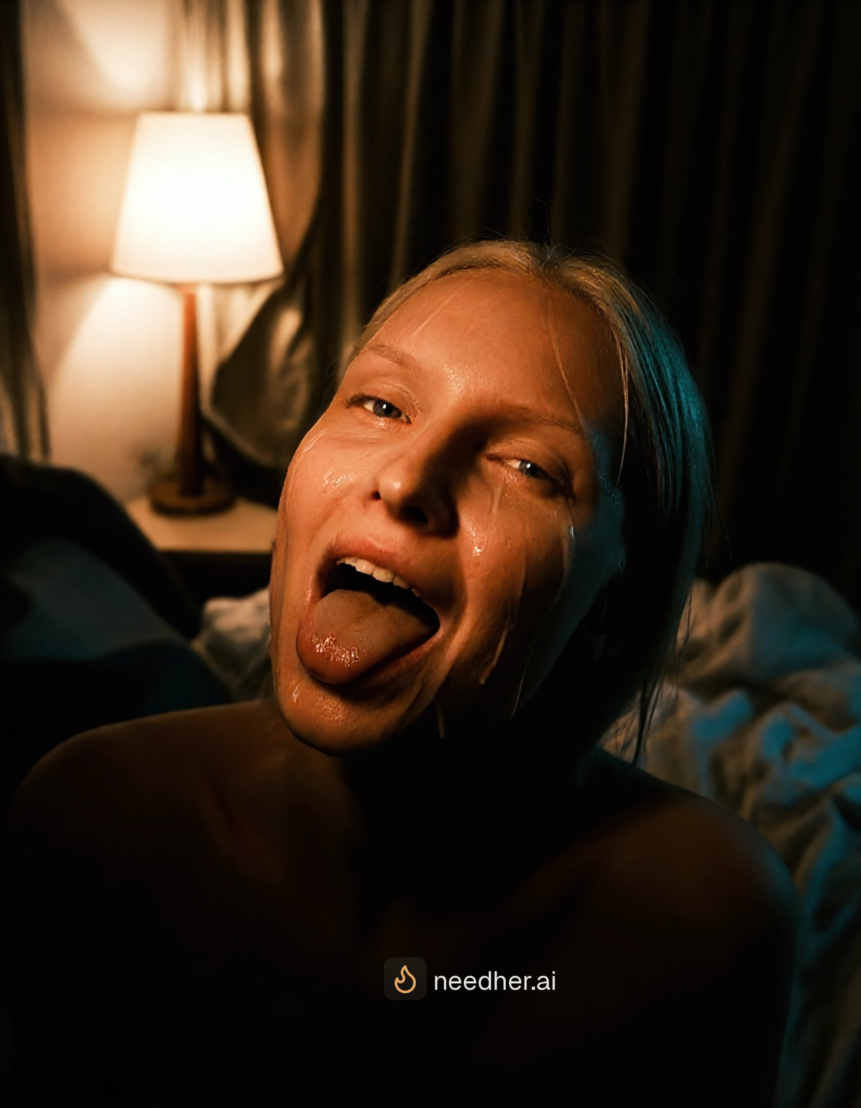 Freya Lindberg facial cum image on NeedHer