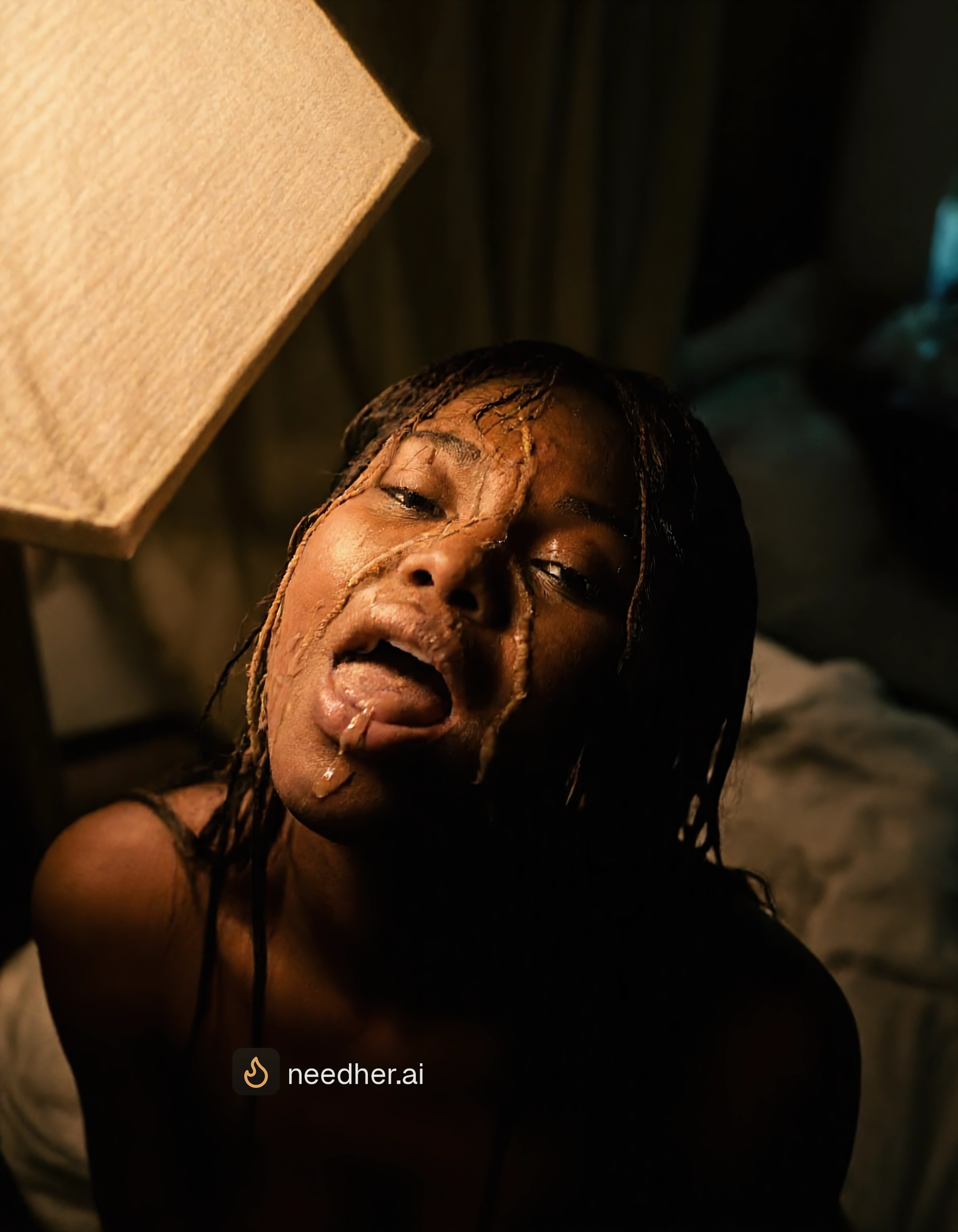 Zara Mbeki facial cum image on NeedHer
